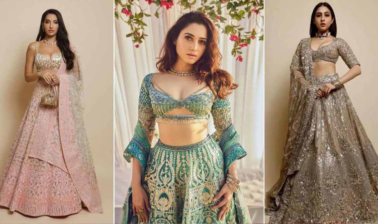 प्रिंटेड लहंगा डिज़ाइन