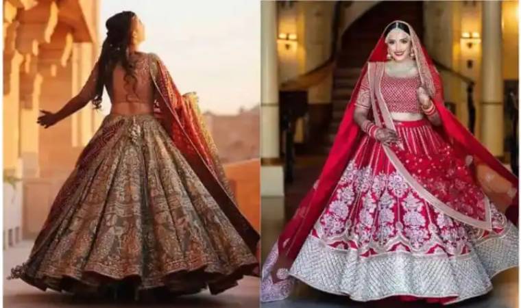 घेर वाला लहंगा