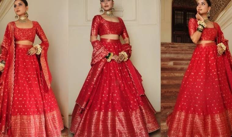 पैनल वाला लहंगा