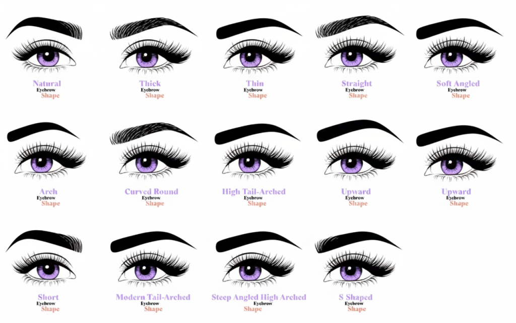 Eyebrow shapes