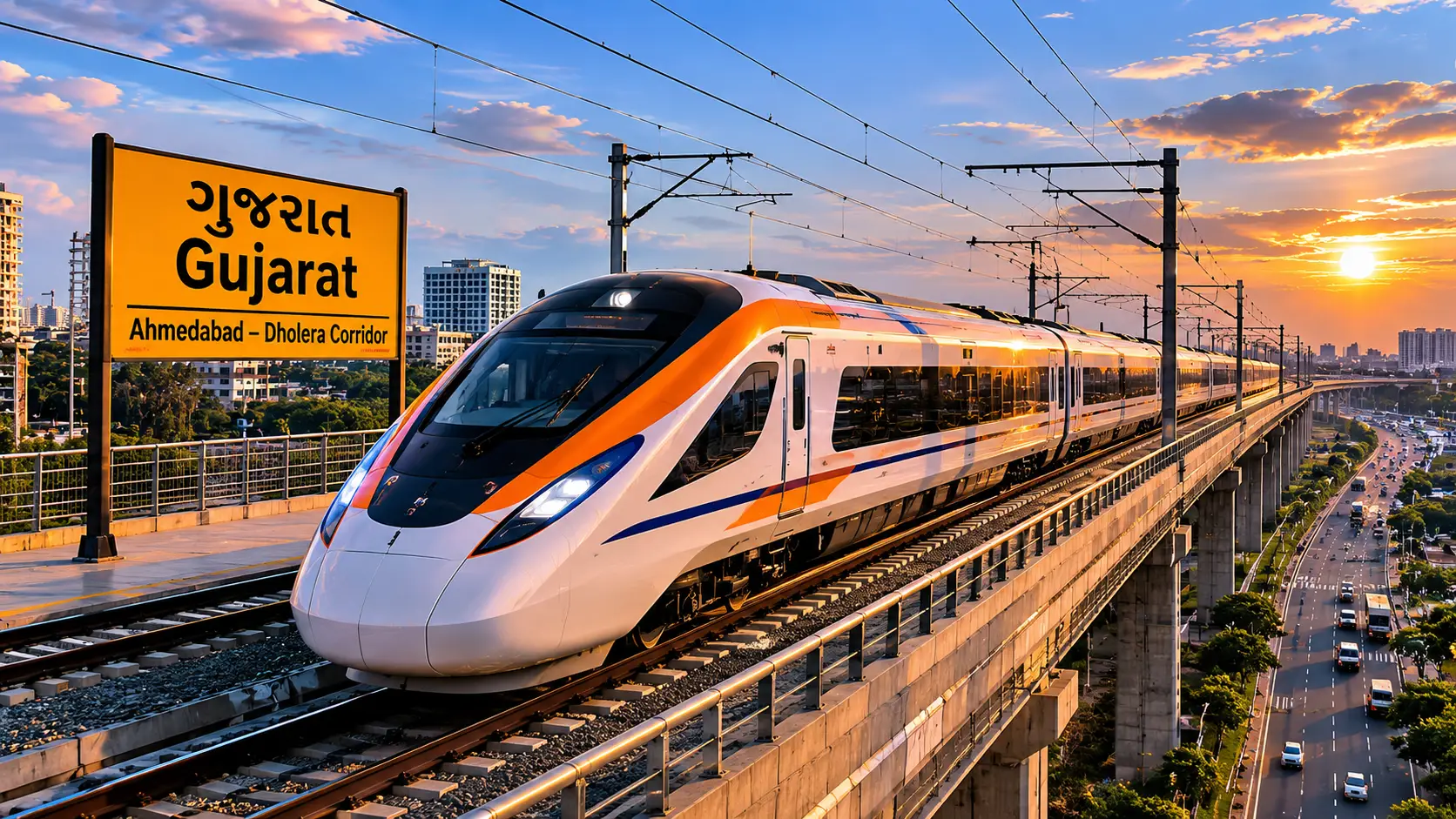 Ahmedabad–Dholera Semi-High-Speed Rail Corridor in Gujarat AI
