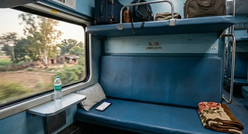 Lower berth rail
