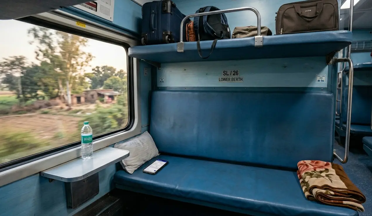 Lower berth rail