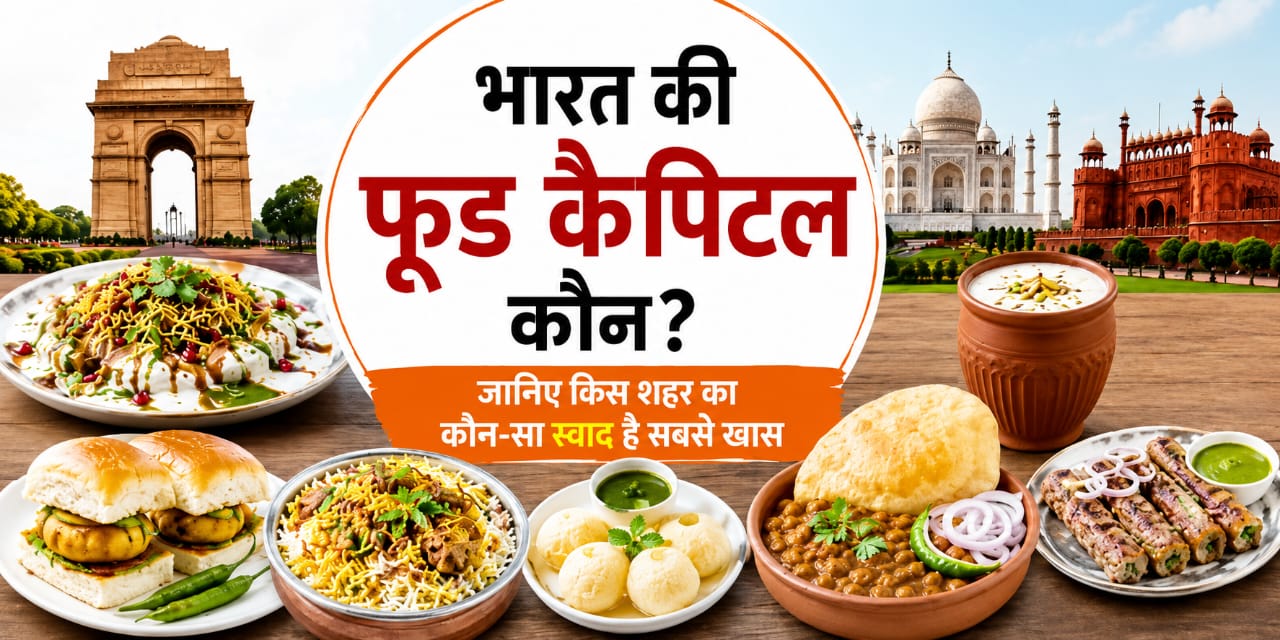 भारत की फूड कैपिटल, इंदौर, दिल्ली, लखनऊ, हैदराबाद और भारत के मशहूर फूड शहरों के प्रसिद्ध व्यंजन