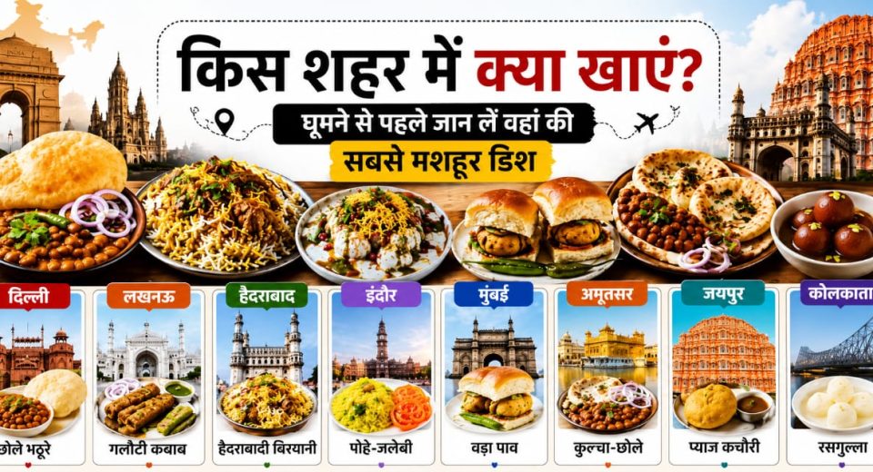 किस शहर में क्या खाएं? भारत के मशहूर शहरों की प्रसिद्ध डिश, स्ट्रीट फूड और फूड ट्रैवल गाइड